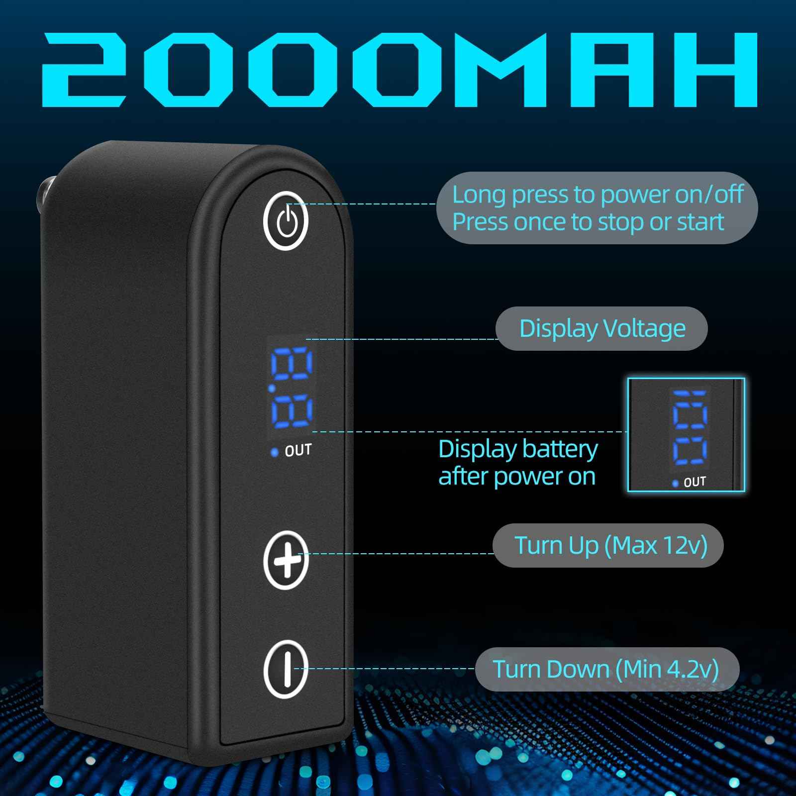 Rotary Tattoo Pen Machine Kit, ATOMUS Tattoo Kit with DC Power Supply 3RL 5RM Cartridge Needles 30ml Tattoo Ink Bandages Ink Cups Tattoo Accessories Supplies Kit for Tattoo Beginners Artists