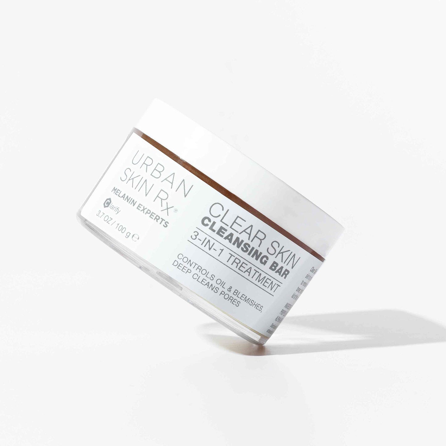 Urban Skin Rx® Clear Skin 3-in-1 Daily Treatment Cleansing Bar, Exfoliator + Clarifying Mask, Reduces Excess Oil, Clears Clogged Pores, Improves Appearance of Blemishes & Prevents Breakouts, 3.7 Oz