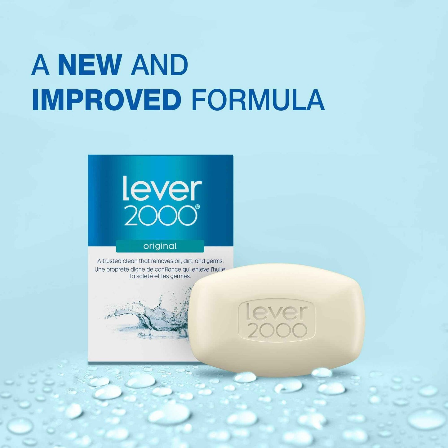 Lever 2000 Original Bar Soap, Trusted Clean for Hands and Body, 8 Bars, 3.75 oz Each (Pack of 2)