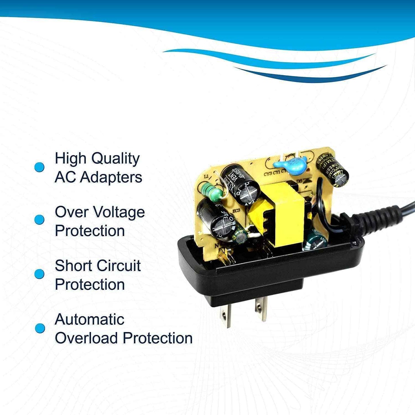 HQRP 15V AC Adapter Compatible with Philips Norelco 3100 3500 9000 9700 Series, S9721 AT811 7885XL 7886XL 8020X 8040X 8060X 8138XL 8867XL 8880XL 8881XL 8883XL 8890XL MG5750 BG2034 Shaver Charger