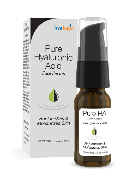 Hyalogic Pure Hyaluronic Acid Serum for Face - Hydrating, Non-Greasy, Fragrance-Free, 0.47 Ounce