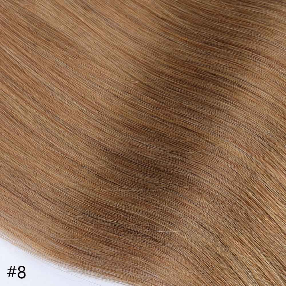 ORIGEN Clip in Hair Extensions Real Human Hair Clips ins Remy Hair Extensions for Women Full Head Medium Brown 80g 16 Clips 7 Pcs 12 Inches
