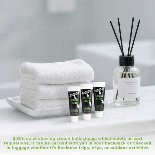 10ml/0.35fl oz Shaving Cream Bulk Travel,Disposable Shaving Cream in Bulk Travel Shave Cream for Homeless Hotel（pack of 150)