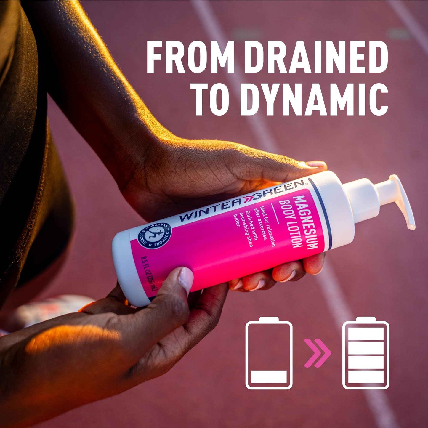 Wintergreen Magnesium Body Lotion, 8.5oz – Arnica, Menthol for Muscle Recovery, Soothing and Hydrating Formula for Sore Muscles, Fast-Absorbing Relief