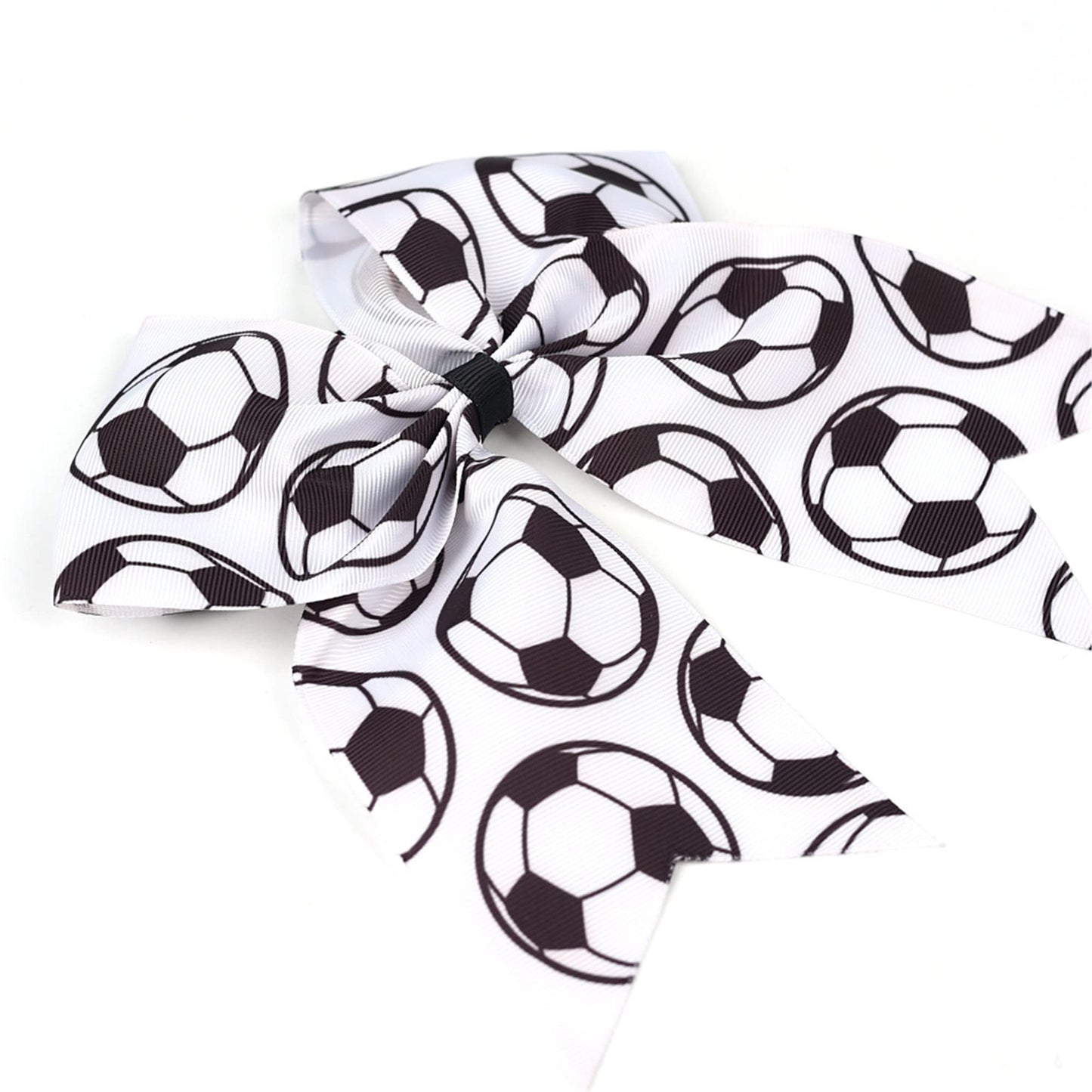 LDDCX Soccer Bow Hair Clips, Hair Accessories for girls. Soccer Hair Bow Clips Football Hair Clips Pin. (FQ1-H, 1PC)