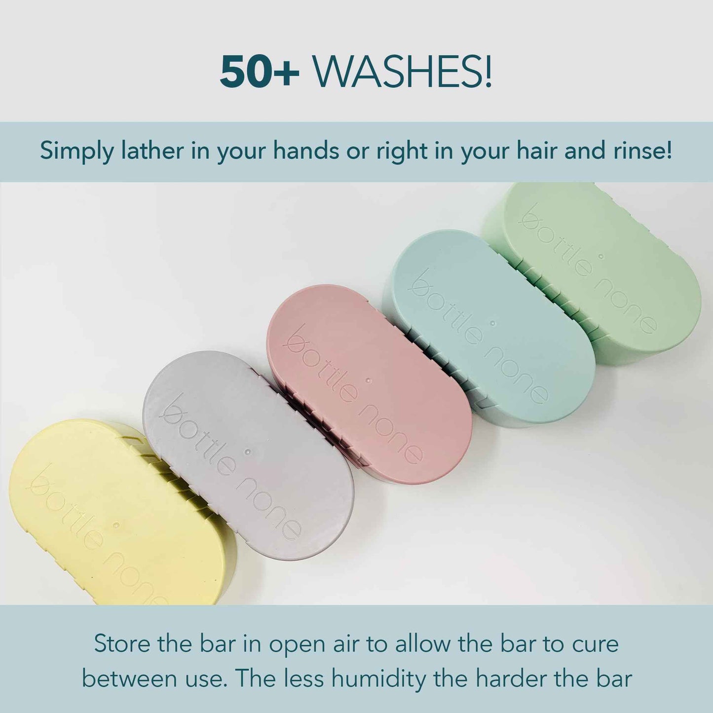 BOTTLE NONE | be YOU Travel Set Includes be You Shampoo and Conditioner Bars for All Hair Types with Travel Soap Dish | PH Balanced/Salon Grade/Natural | 50+ Washes