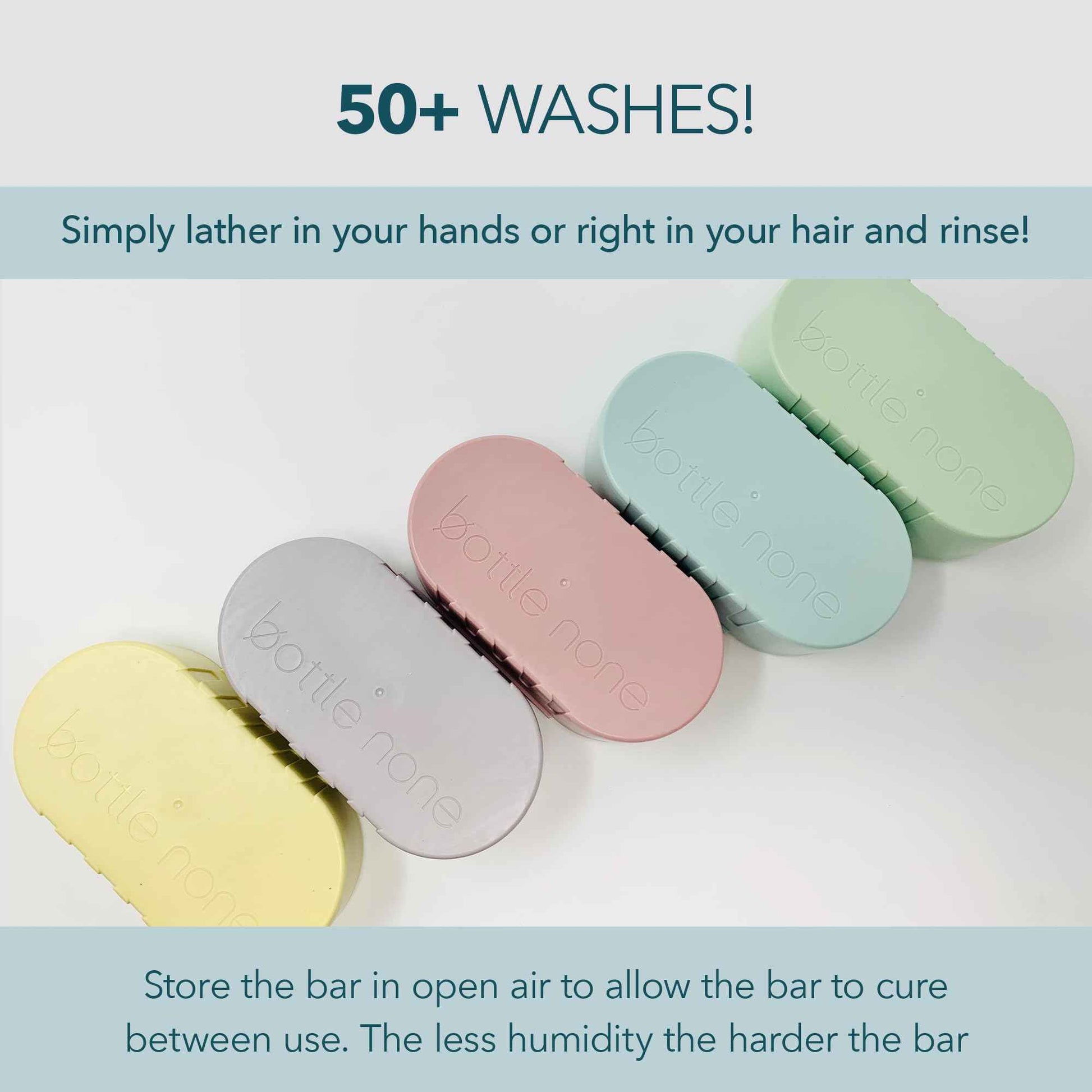 BOTTLE NONE | be YOU Travel Set Includes be You Shampoo and Conditioner Bars for All Hair Types with Travel Soap Dish | PH Balanced/Salon Grade/Natural | 50+ Washes