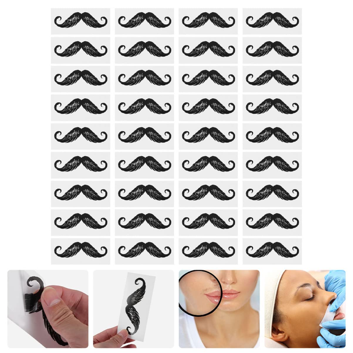 250 Pcs Stickers Depilation Supplies Nose Hair Removal Tool Depilation Accessories Hair Removal Beard Sticker Nose Hair Removal Supplies Mustache Remover Beard Remover