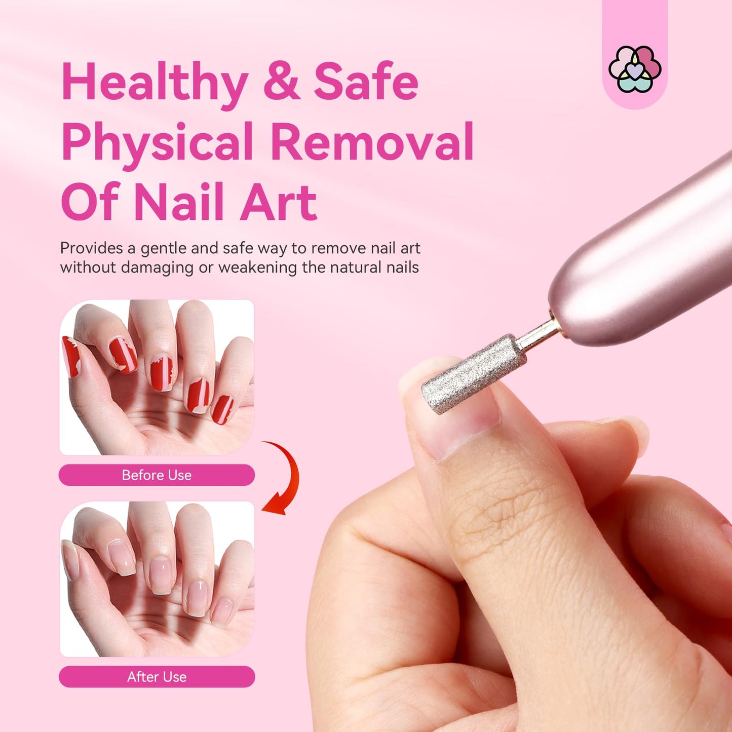 SAVILAND Electric Nail Drill - Electric Nail File Efile Nail Drill Professional Manicure with 6PCS Nail Drill Bits