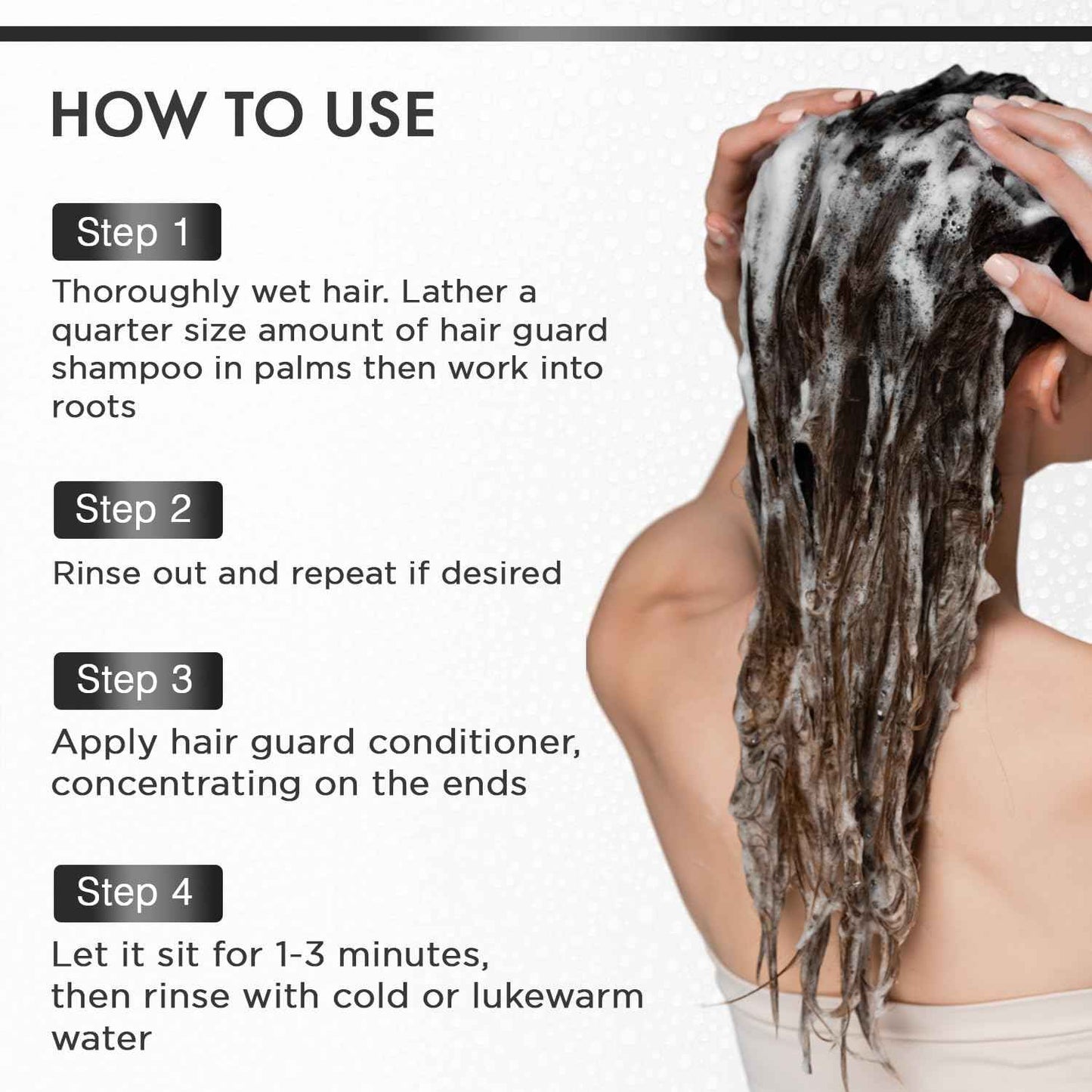 MOEHAIR Hair Guard Shampoo and Conditioner for Hair Loss | Hair growth shampoo and conditioner for women & men |Thickening Shampoo for thinning hair and hair loss| Sulfate and Paraben Free|12 Fl Oz