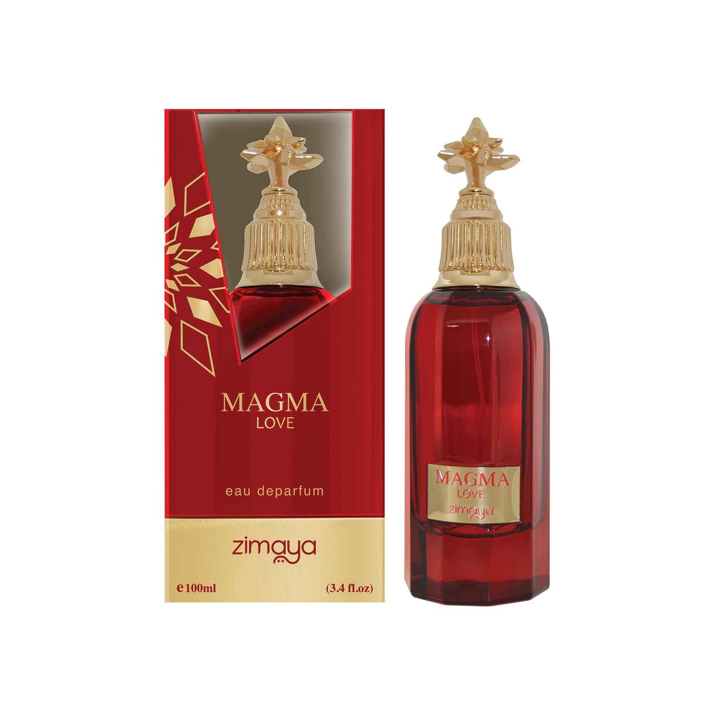 Zimaya Magma Love for Women Eau De Parfum, 3.4 Fl. Oz