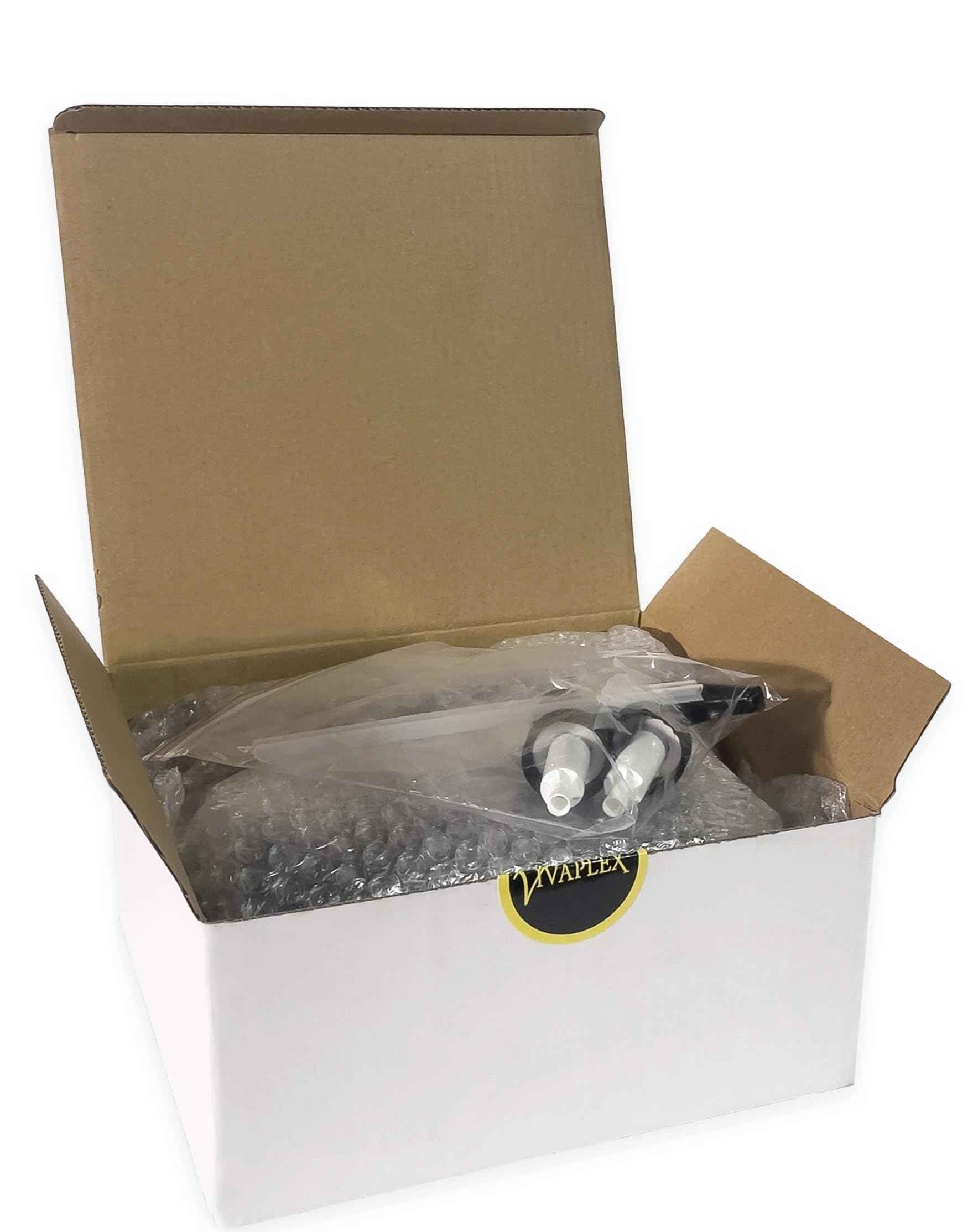 Vivaplex, 2, Large, 32 oz, Empty, Amber Glass Bottles with Black Lotion Pumps