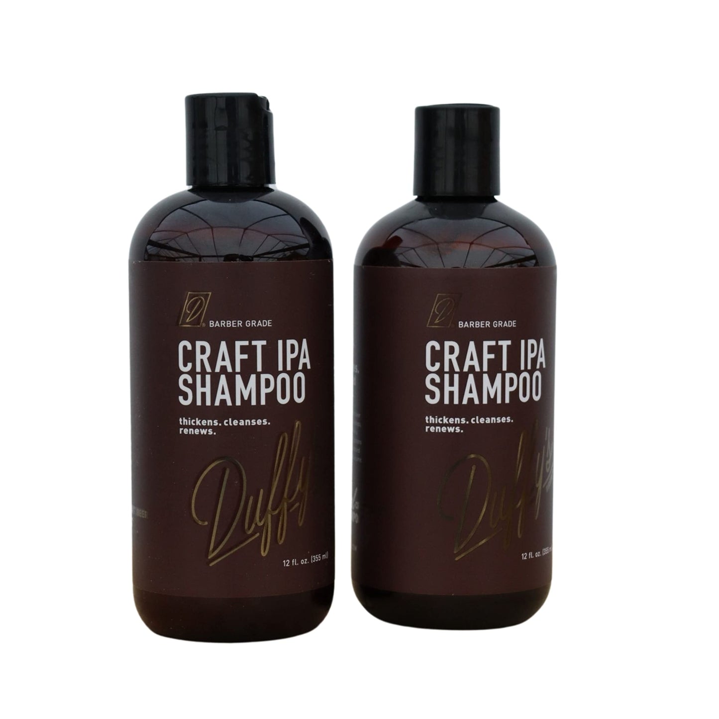 Duffy's Brew Beer Shampoo, 2-Pack Hair Care Made with Premium IPA Craft Beer, Hair Shampoo that Nourishes, Thickens, and is Color Safe