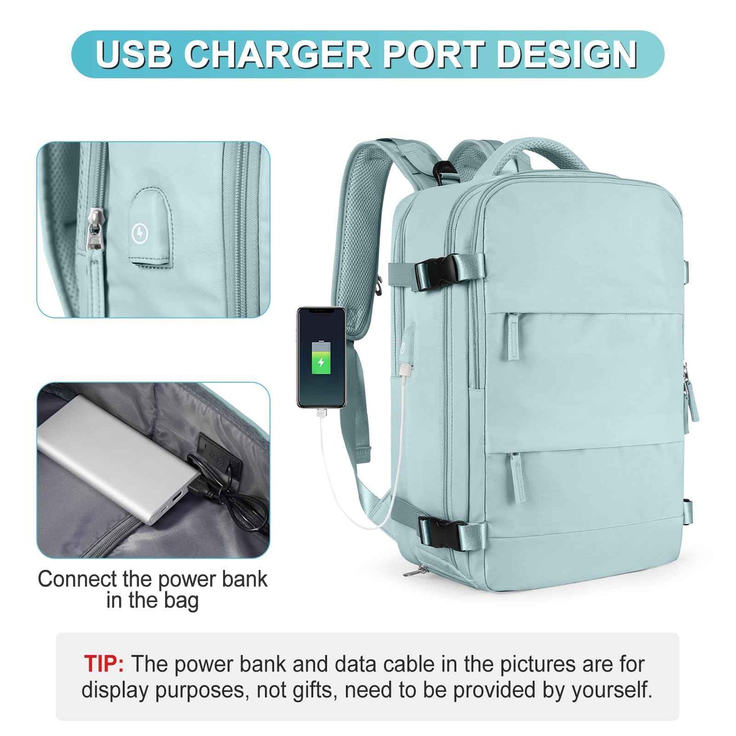 Personal Item Travel Backpack For Women Men Airline Approved Carry On Backpack Flight Approved Waterproof Sports Luggage Backpack Casual Daypack Small Hiking Backpack