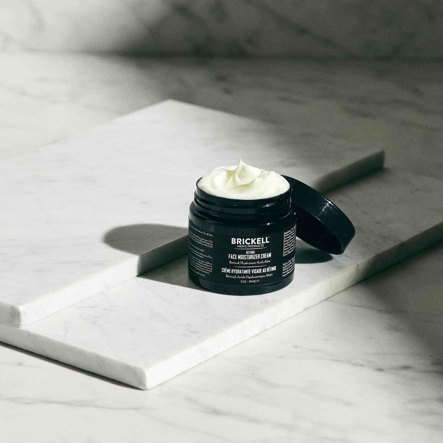 Brickell Men's Retinol Face Moisturizer Cream For Men, Natural & Organic, Anti-Wrinkle Face Night Cream with Retinol & Hyaluronic Acid To Reduce Fine Lines and Even Skin Tone, Fragrance-Free, 2 Ounce