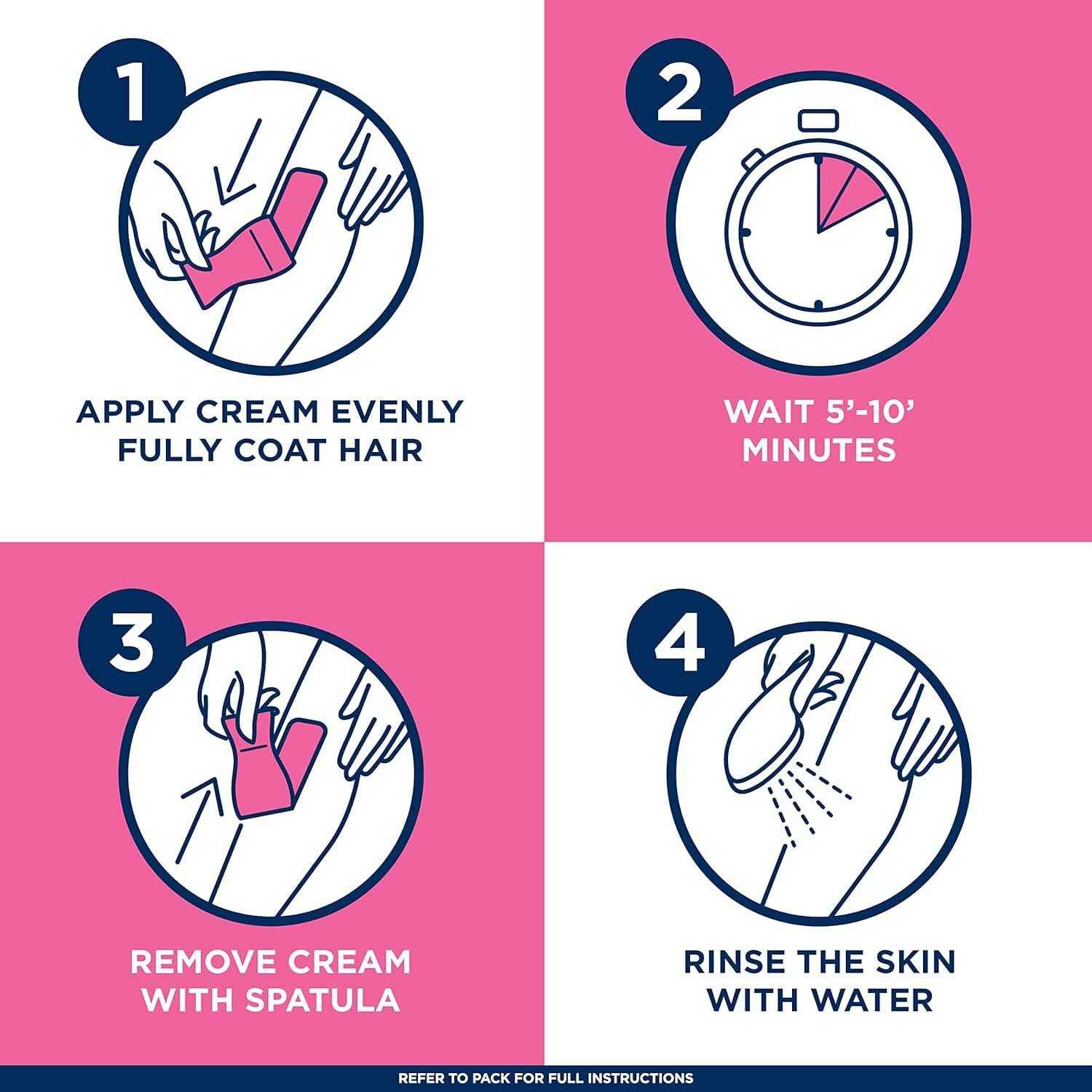 Fast Acting Gel Cream Hair Remover Veet Hair Remover Women 6.78 oz (Pack of 3)