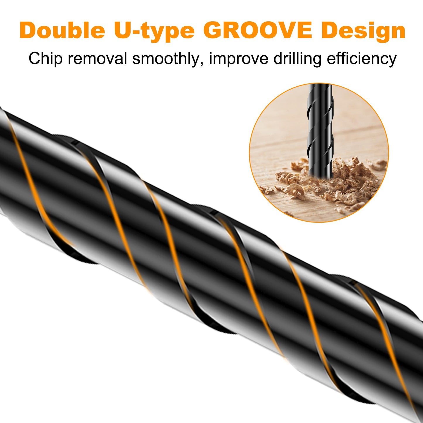 Concrete Drill Bit Set - Masonry Drill Bit, Professional Masonry Drill Bit Set (10PCS) for Concrete/Glass/Brick/Cement/Tile/Wood/Etc, Industrial Strength Carbide Drill Bits Tip, 5/32"-1/2" by TITGGI