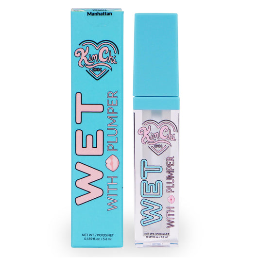 Kimchi Chic Beauty High Shine Wet Gloss Lip Plumping Lip Gloss, High Shine, Non-Sticky, Super Lightweight and Vegan Lip Gloss, Clear, 01 Manhattan, 5.6ml