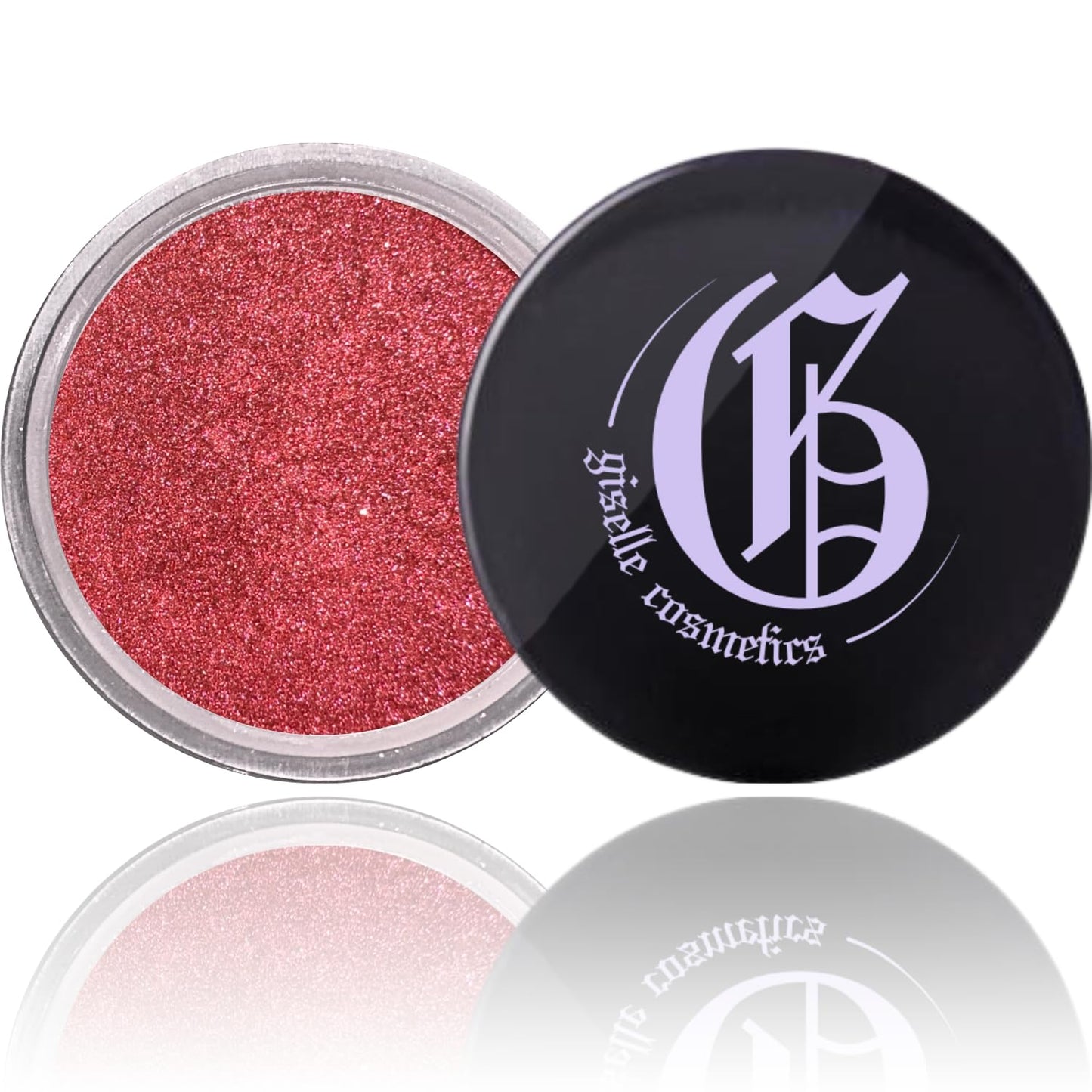 Giselle Cosmetics Crushed Ruby Mineral Powder Eyeshadow Palette - Organic Shimmer Eye Shadow, Glitter Eye Shadow Palette Makeup, Cream Eyeshadow Singles, Loose Highlighter Powder