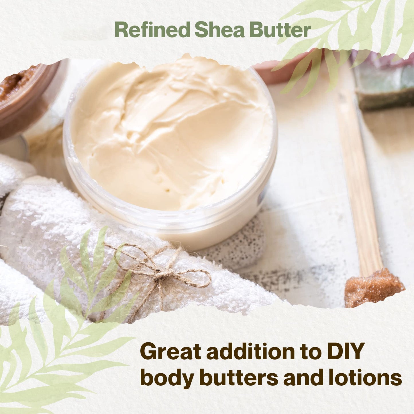 uh*Roh*Muh 16 oz Refined Shea Butter from France | Nourishing Body Butter for Smooth and Healthy Skin