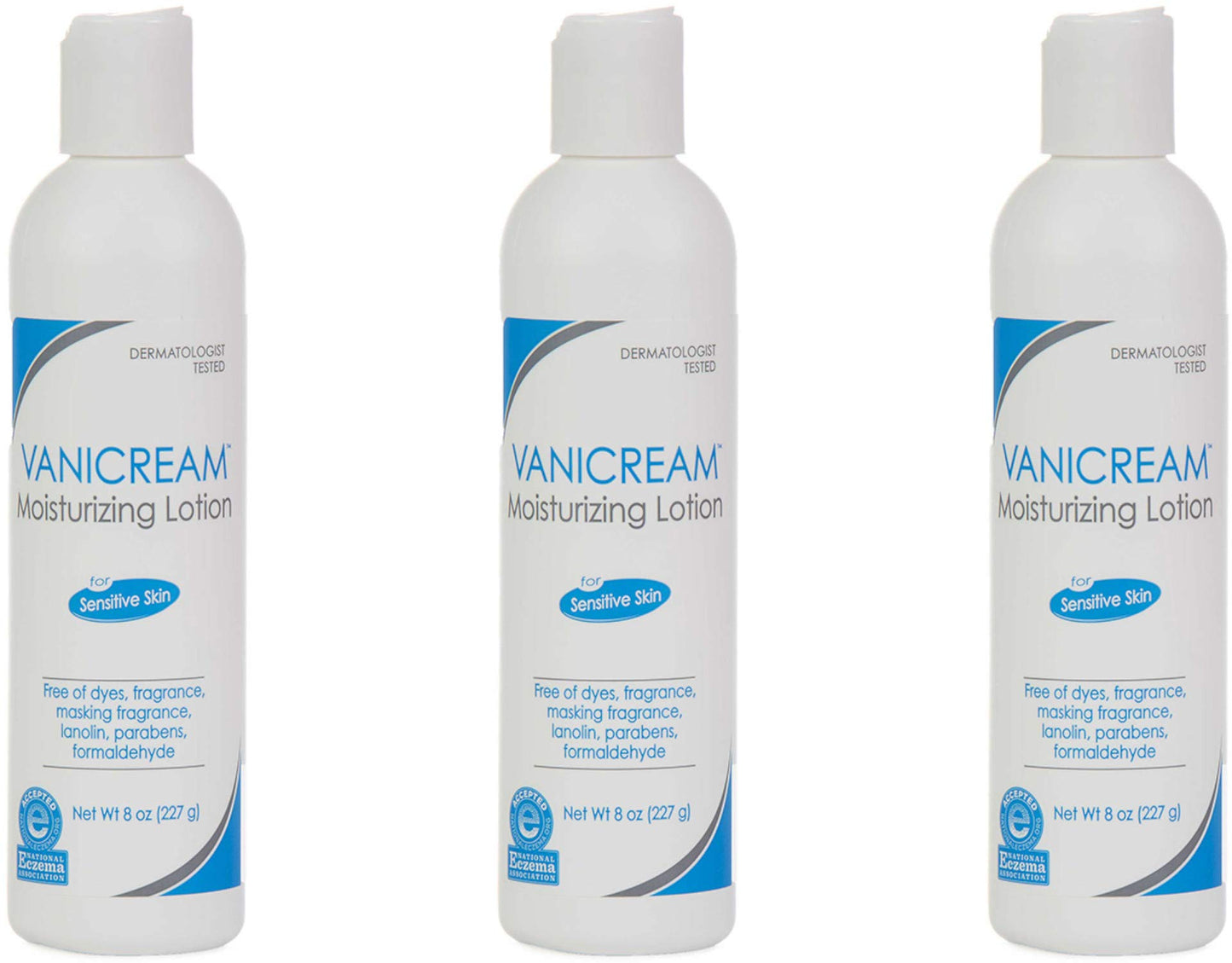 Vanicream Moisturizing Lotion 8 Ounce, (Value Pack of 3)