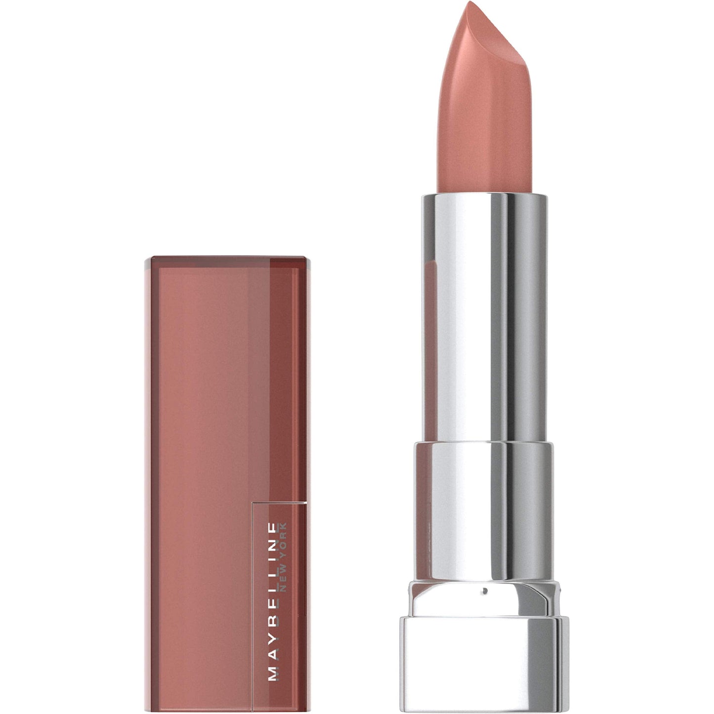 Maybelline Color Sensational Lipstick, Lip Makeup, Cream Finish, Hydrating Lipstick, Nearly There, Nude ,1 Count