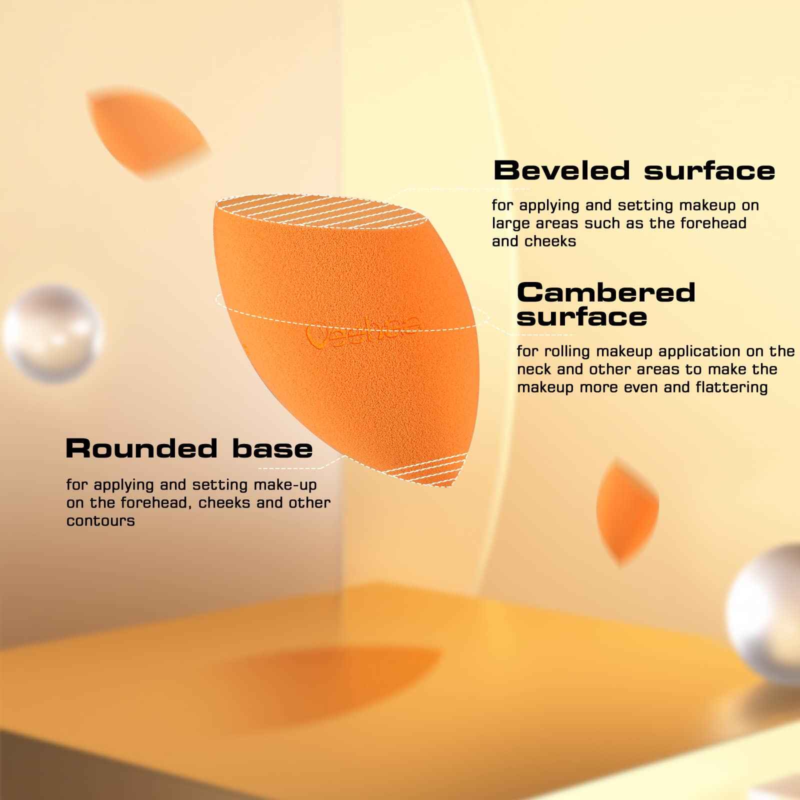 Veehaa 12PCS Makeup Sponge Set, Latex Free Makeup Blender for foundation, Makeup Sponges egg shaped, Makeup Sponges for all areas…