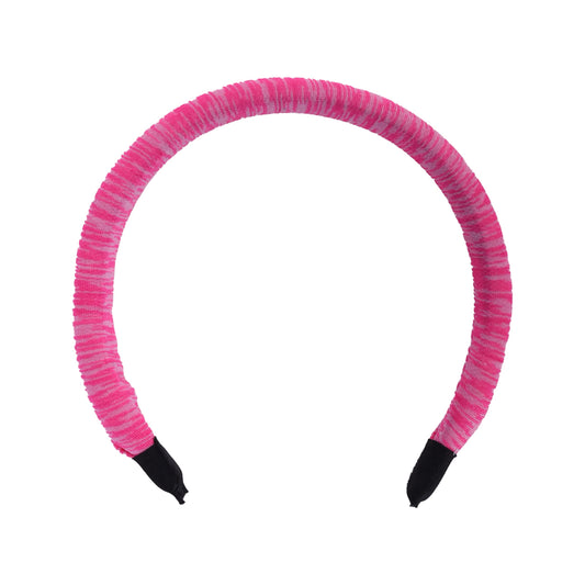 Motique Accessories Padded Headband for Women for Women (Pink Stripe)