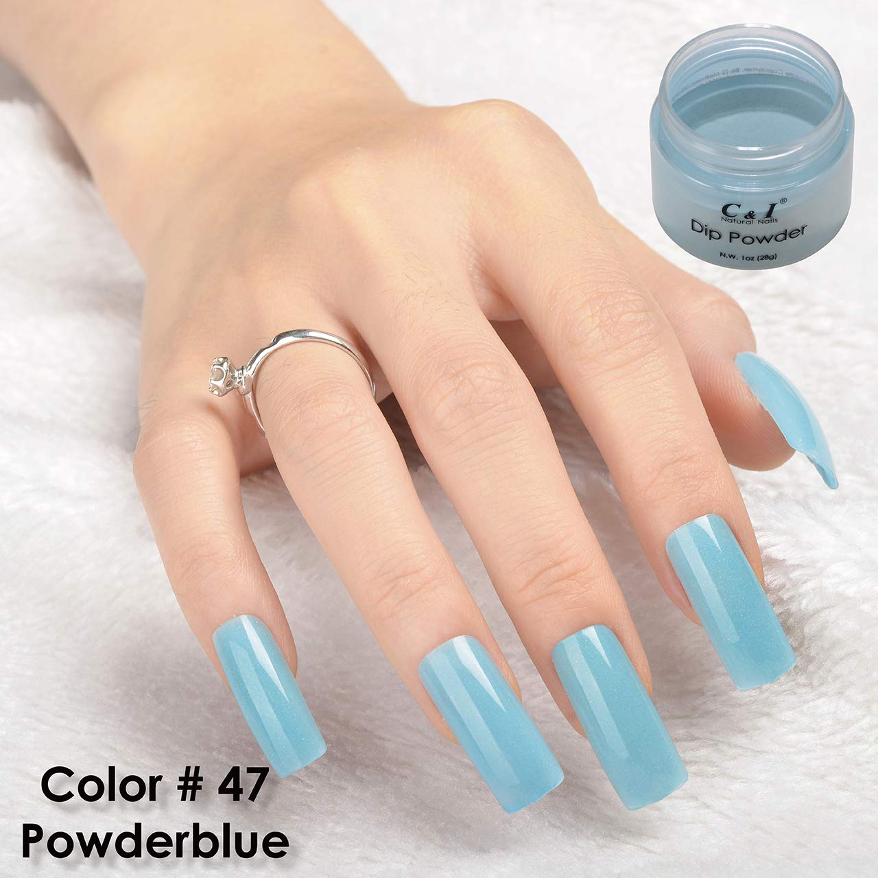 C & I Dipping Powder Color No.047 Powderblue Blue Color System