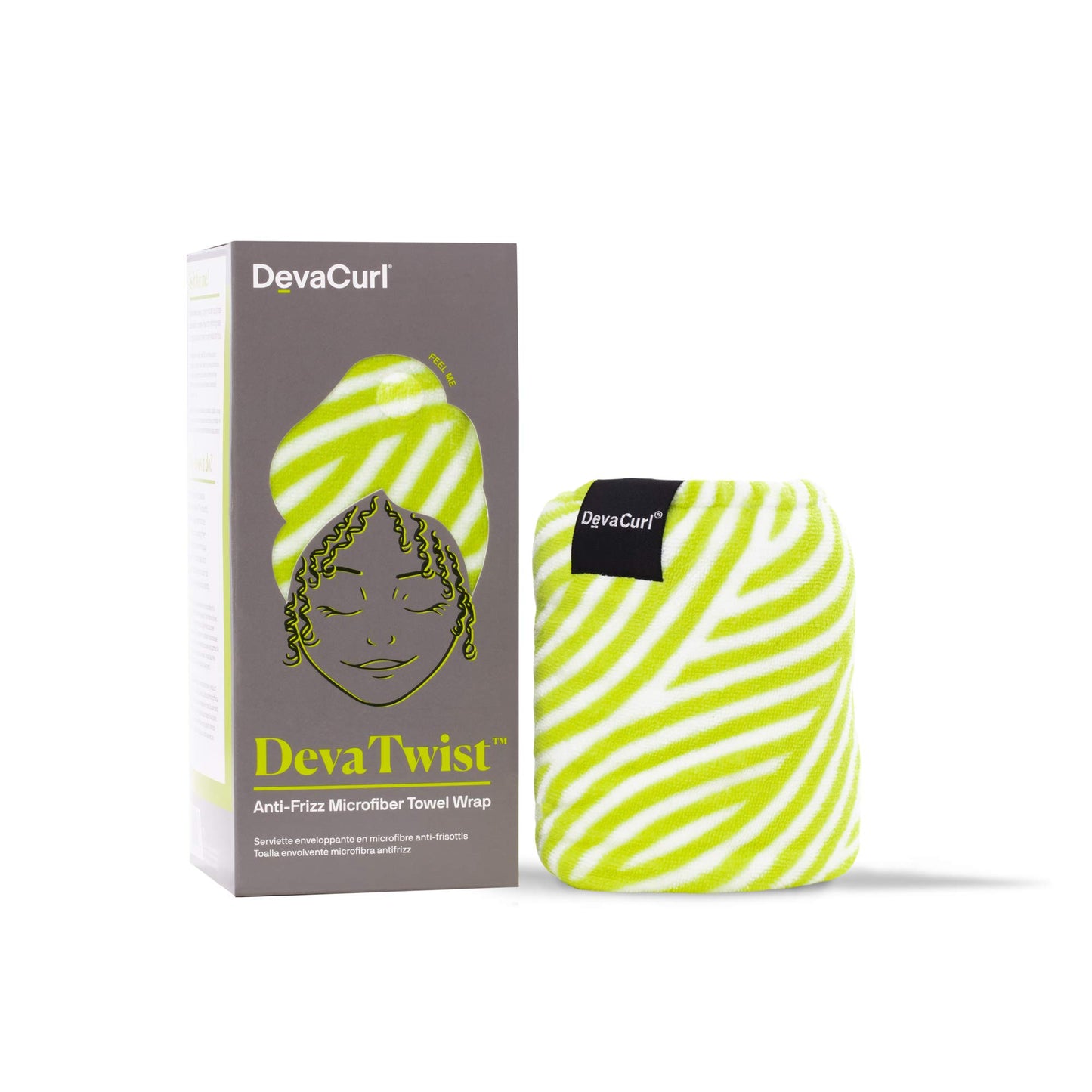 DevaCurl DevaTwist Anti-Frizz Microfiber Towel Wrap, Hands Free Design