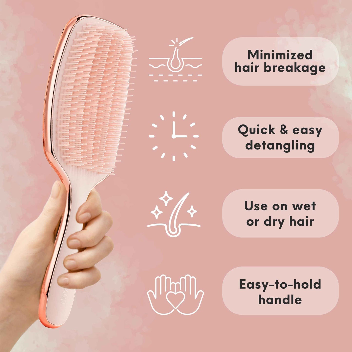 Styling and Detangling Hair Brush Kit with Barrel, Ombre, and Rose Gold Brushes – All-in-One Hair Care Bundle for Smooth, Tangle-Free Hair and Salon-Worthy Styling