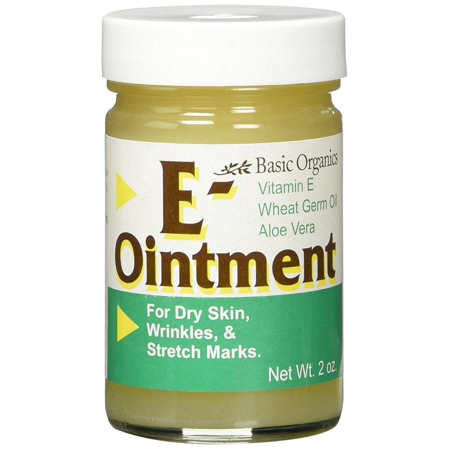 Basic Brands - Vitamin E Ointment - 2 oz - Moisture Enhancing - Can Help Reduce Appearance of Scars, Stretch Marks, Fine Lines & Wrinkles - 4-Pack