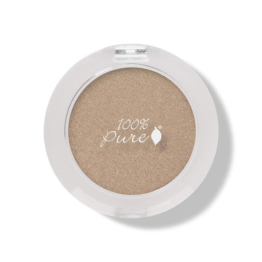 100% PURE Pressed Powder Eye Shadow (Fruit Pigmented), Gilded, Shimmer Eyeshadow, Buildable Pigment, Easy to Apply, Natural Makeup (Warm Glittery True Gold) - 0.07 oz