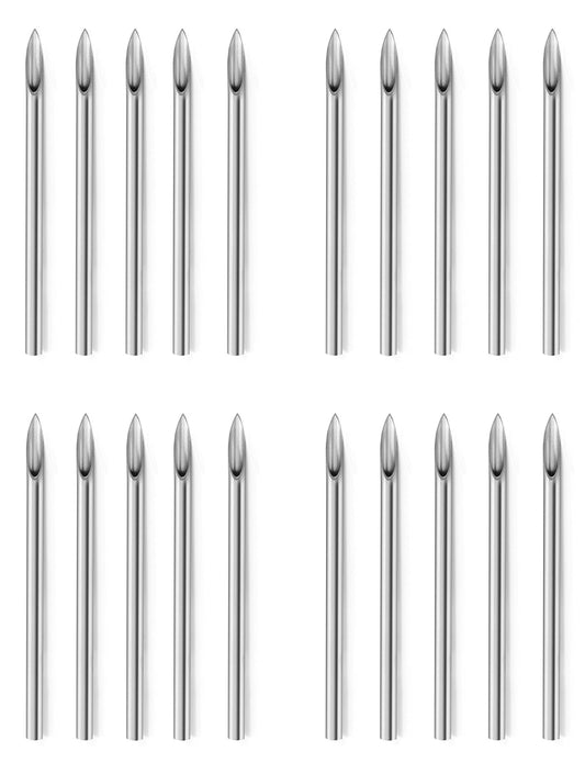 Vsnnsns 10G Piercing Needles 316L Surgical Steel Piercing Needles for Nose Septum Lip Tongue Belly Eyebrow Rings Cartilage Tragus Helix Rook Conch Daith Earrigns Piercing Needles 10 Gauge