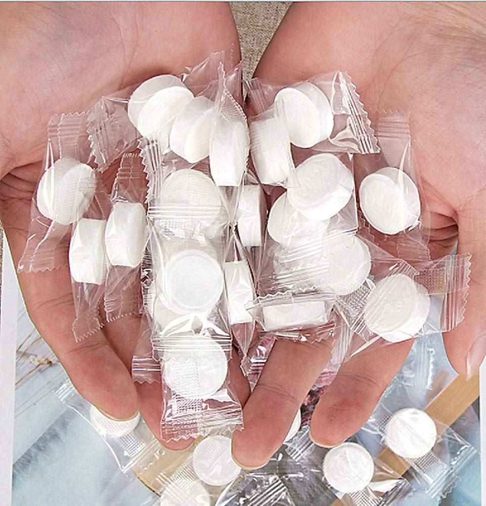 Swity Home 900 Pack Compressed Towel Coin Tissues Portable Wipe Napkin Paper Tablets Non-Woven Disposable Compressed Cotton Coin Tissue Towel Home Hand Wipes for Travel Camping Beauty Salon Outdoor