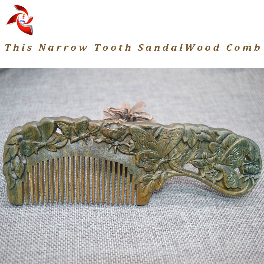 Xuanli® 2 pcs Natural SandalWood Comb Hair Care Anti Static Wooden Hair Massage Natural Brush Beard Comb mothers day gifts (M013)