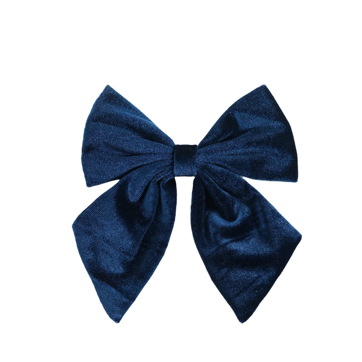 Spenlly Women Teens Girls Velvet Hair Bows Clip Kids Little Girls Hair Bow Alligator Clip Hair Barrettes Headwear Hair Accessories (Navy)