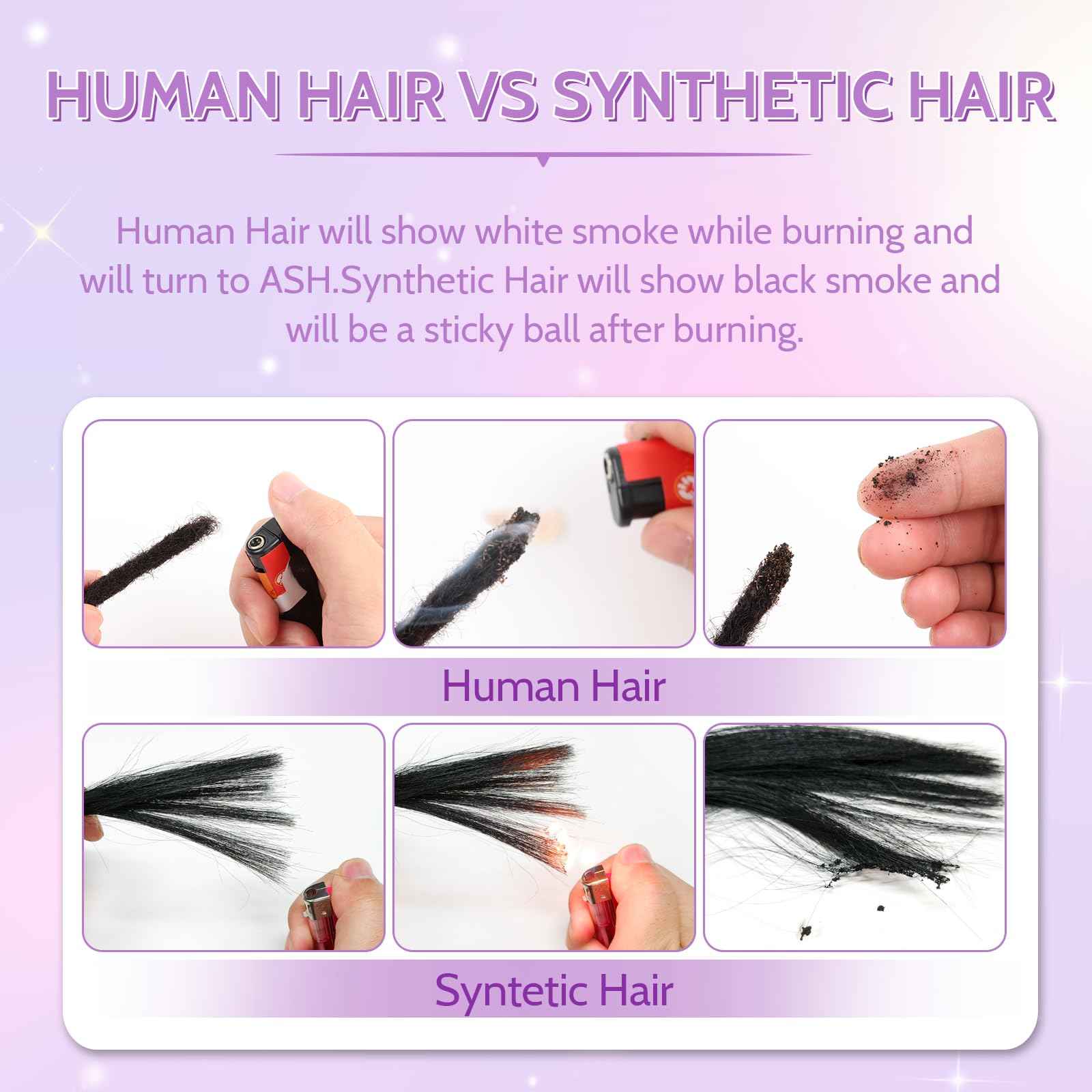 Loc Extensions Human Hair 0.4cm&0.6 cm&0.8cm width 4-18inch 10, 20, 40, 100 strands 100% Human Hair Locs Extensions for Men Women Natural Dreadlocks Can Be Dyed Bleached Curled 0.4cm 8inch 30 Strands