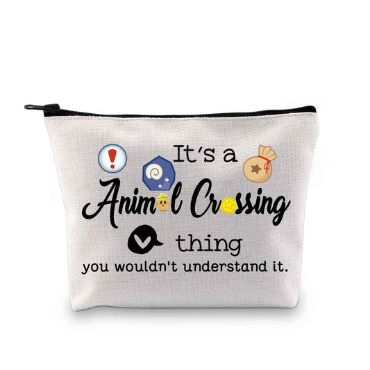 GJTIM Video Game Inspired Makeup Bag Gift Game Lover Zipper Storage Bag for Gamer