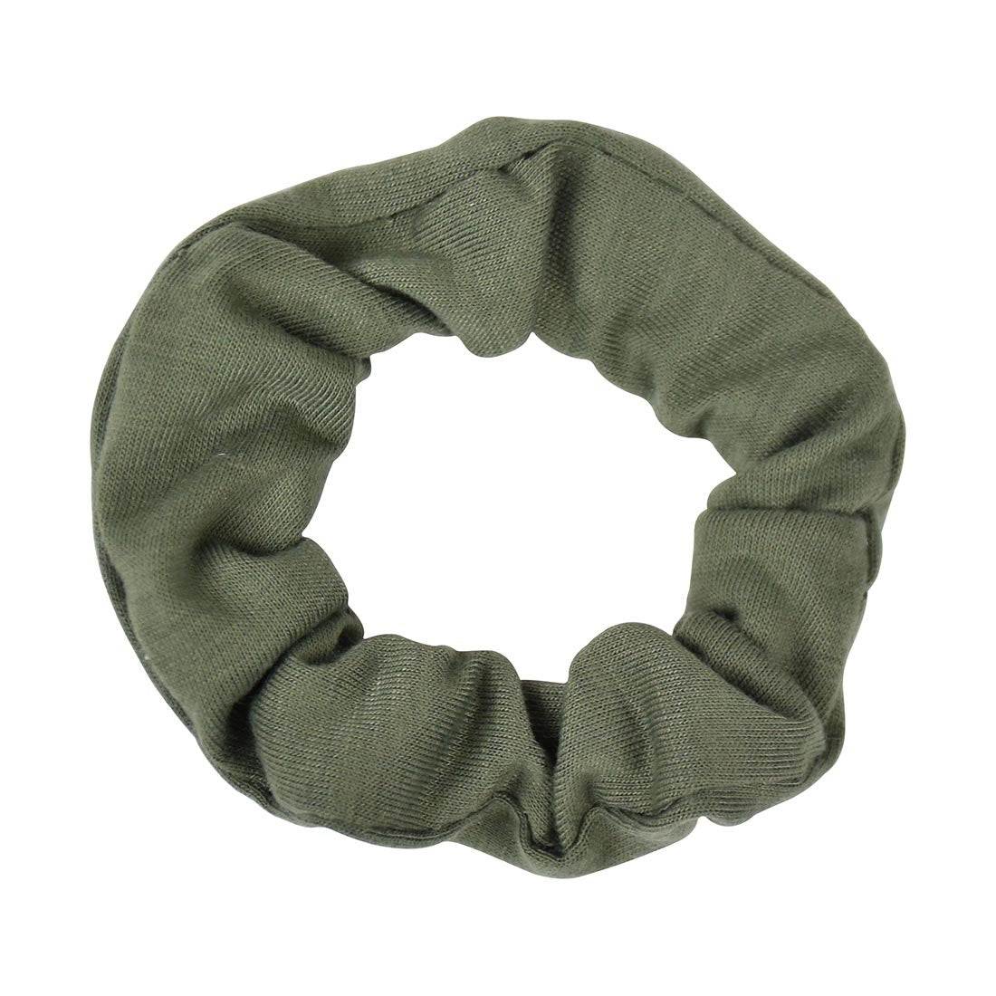 Small Scrunchies Cotton Hair Bobble - Set of 3 - Olive Green
