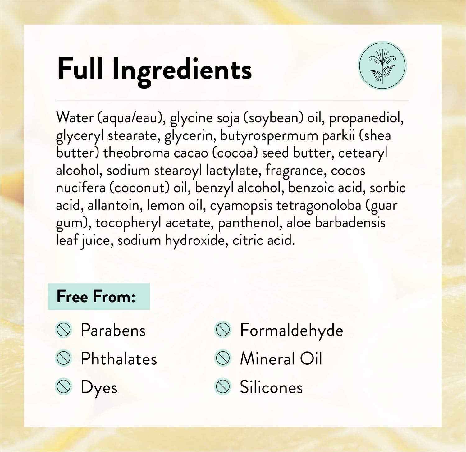 J.R. Watkins Daily Moisturizing Lotion – Body Cream in Pump Dispenser – Hydrating Skin Cream Made with Shea Butter, Cocoa Butter, Coconut Oil & Vitamin E, Lemon Cream, 18 fl oz