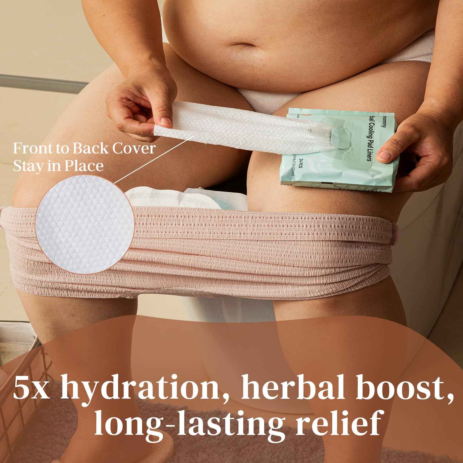 Glamommy Postpartum Recovery Essentials Kit for Women, Labor & Delivery Postpartum Care, Peri Bottle, Cooling Spray, Disposable Postpartum Underwears, Postpartum Pads, Hot&Cold Packs, Soothing Liners