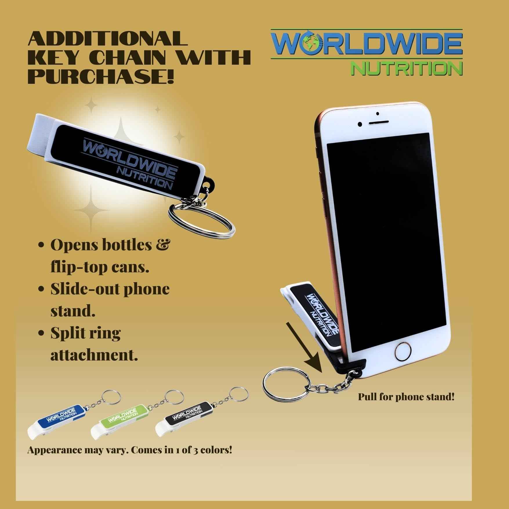 Worldwide Nutrition Bundle: Tyler High Maintenance Hand Lotion - Scented and Small Hand Cream For Dry Hands - 8 Oz Travel Size Luxury Hand Moisturizer and Multi-Purpose Key Chain