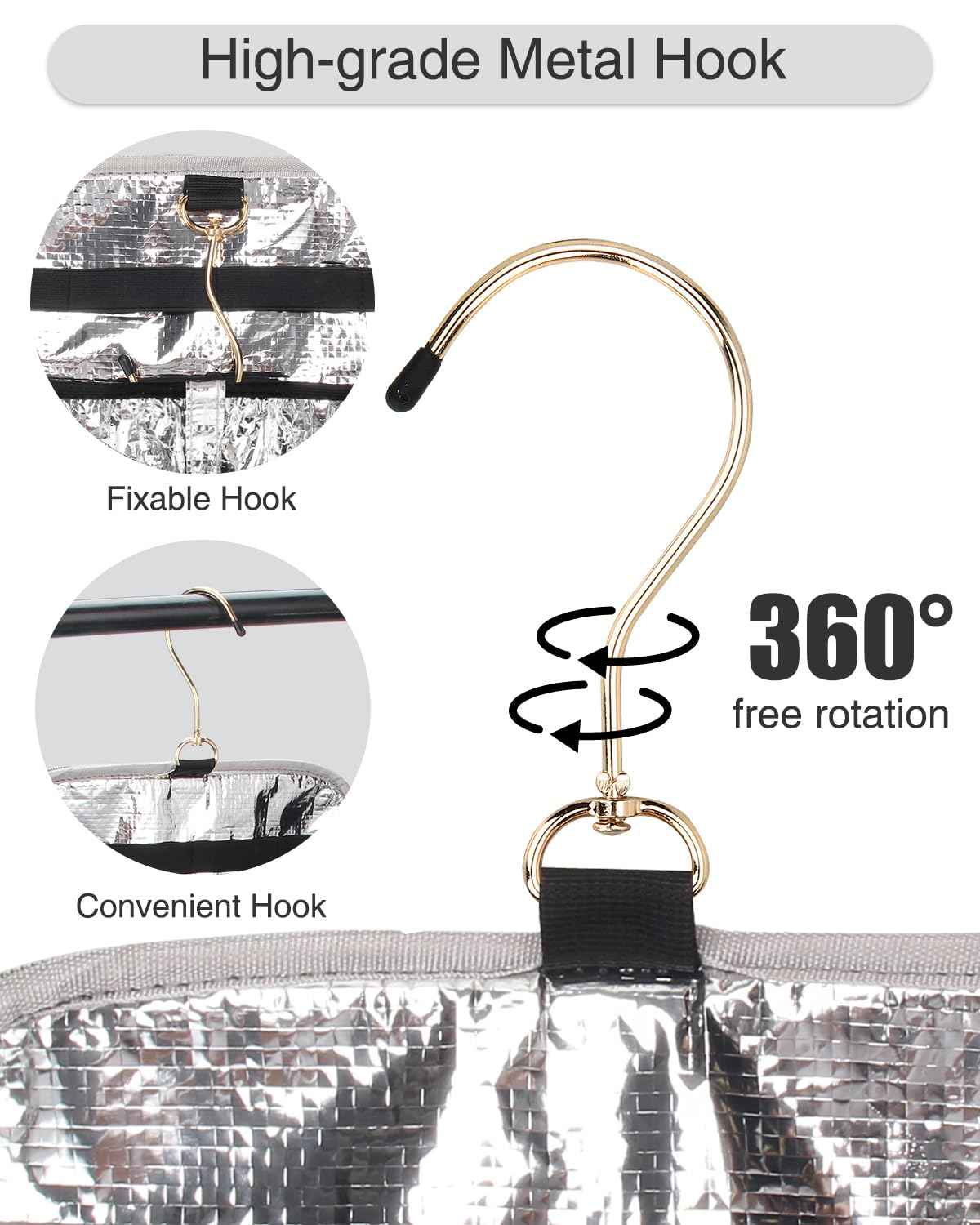 Hair Tools Travel Bag Large Capacity Wide-open Pouch, Hair Accessories Organizer for Flat Irons, Straighteners, Curling Iron,Travel Essentials for Women