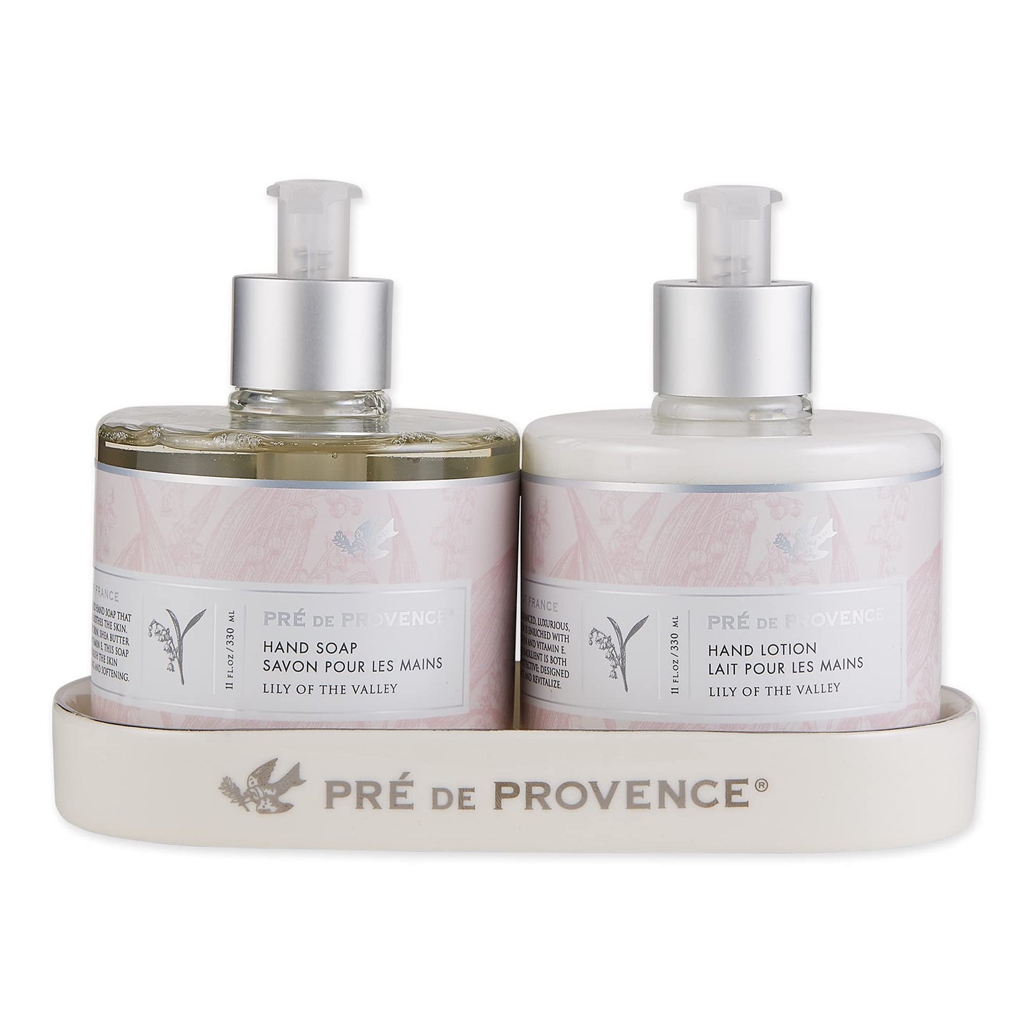 Pre de Provence Collection Liquid Hand Soap, Sooths & Softens while Cleansing, Enriched with Shea Butter, Vitamin E & Glycerin, Soft & Soothing, 11 fl oz, Lily of the Valley