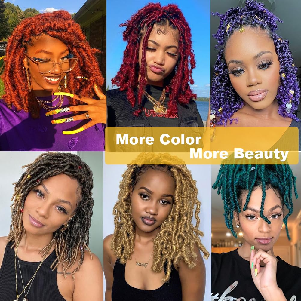 Marley Twist Hair 30 inch 3 Packs Springy Afro Marley Twist Braiding Hair Goden Brown Wrapping Hair for Soft Locs Pre Separated Kinky Twist Braiding Hair for Women