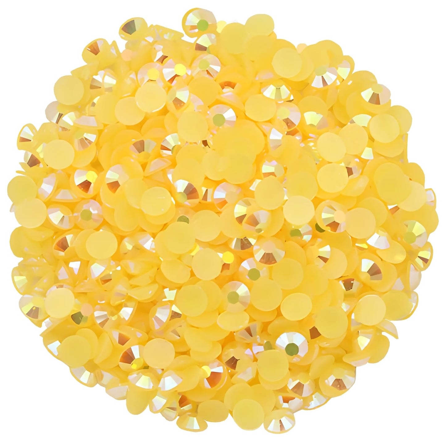 4500 Pcs SS12 3mm AB Flatback Rhinestones for Nails Art Crafts Glitter Round Shine Gems Crystals DIY Clothes Shoes （Orange Yellow AB）