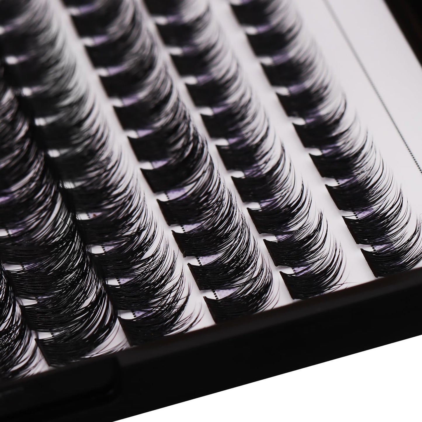 Bodermincer 120 Clusters 10mm+12mm/12mm+14mm/14mm+16mm Mixed Wide Cluster False Eyelash Individual Cluster EyeLashes Grafting Fake False Eyelashes Eyelash Extension (Black 10-12-14-16mm Mixed)