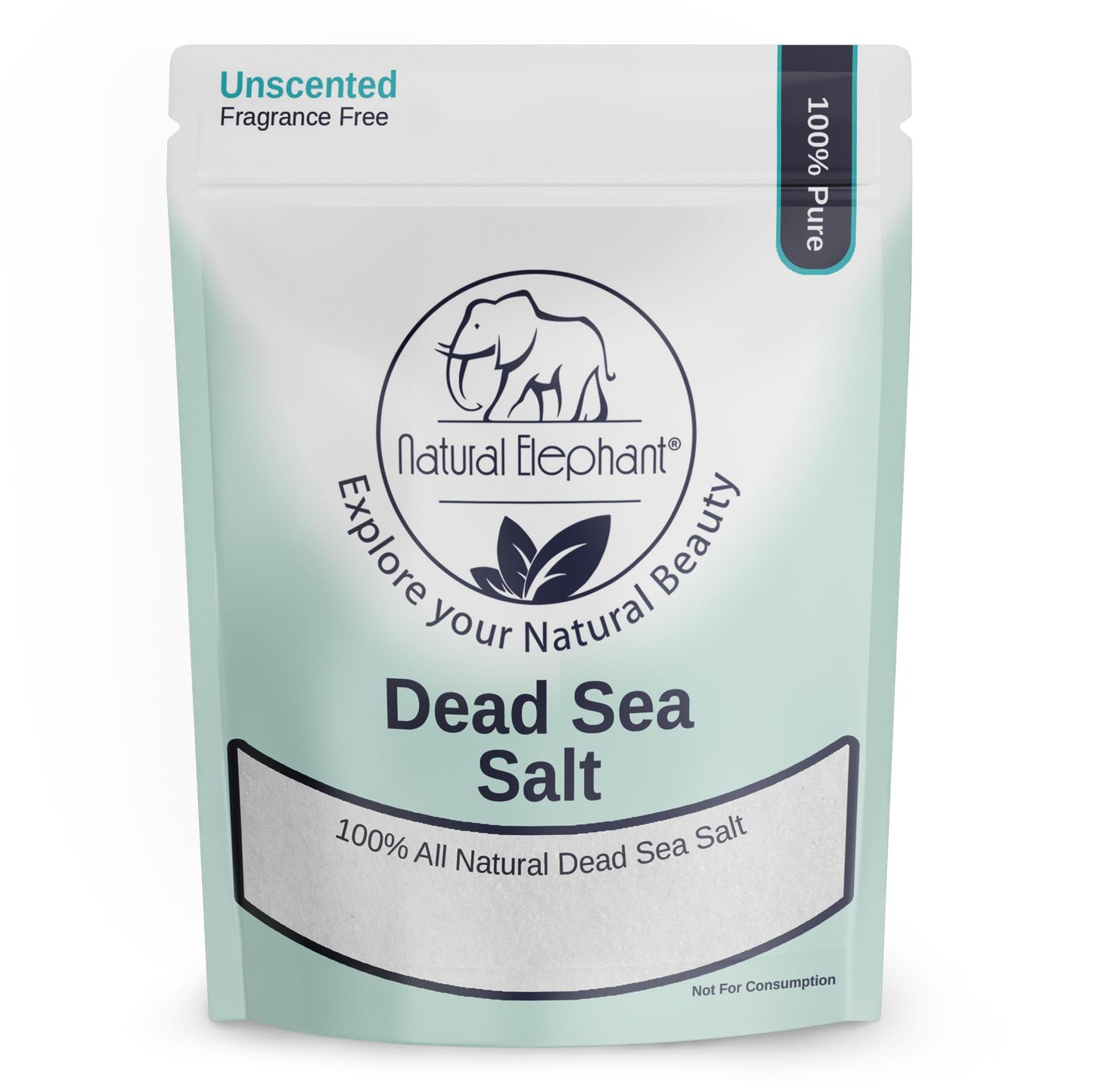 Natural Elephant Dead Sea Bath Salt | 10 Pound Bag (160oz) | 100% Natural and Pure| Fine Grain | for Bathing and Relaxation of Body and Mind