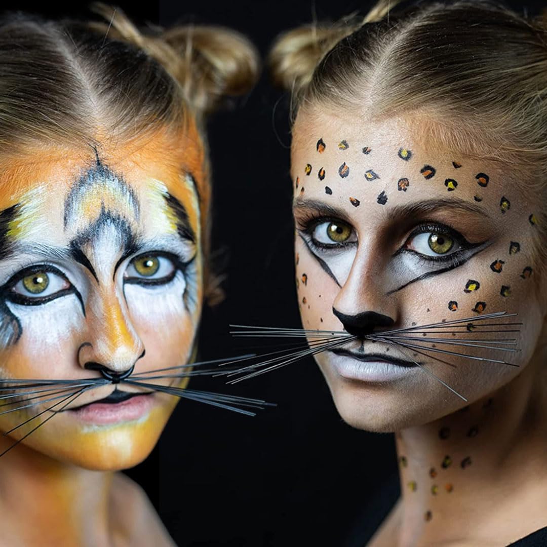 Mehron Makeup Premium Character Kits| Makeup Kits for Halloween & Cosplay| Made in the USA | Complete Makeup Kit | Includes all Makeup, Tools, & Instructions on How to Create the Look | (Feline/Cat)